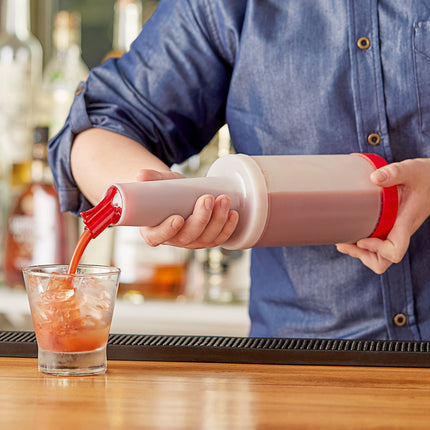 Bình chứa và rót Choice 0,9 lít Pour chai đỏ Spout và nắp
