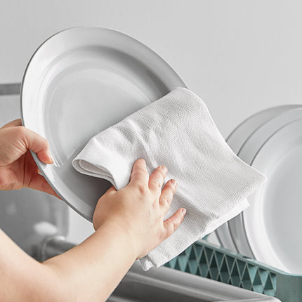 Khăn bếp cotton màu trắng Choice 680 g 66 x 38,1 cm - Gói 12 cái