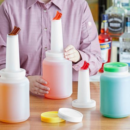 Bộ chai rót Choice 1,9 lít kèm vòi và nắp nhiều màu - Gói 6 cái