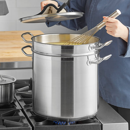 Bộ nồi cách thủy thép không gỉ đáy nhôm Vigor SS1 Series 18,9 lít