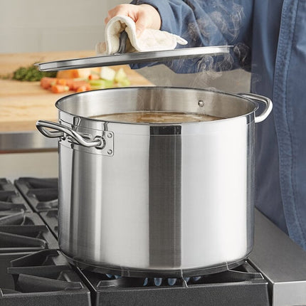 Nồi nấu súp cỡ lớn thép không gỉ đáy nhôm Vigor SS1 Series 22,7 lít, kèm nắp
