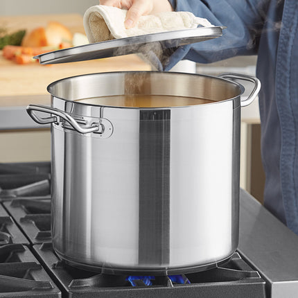 Nồi nấu súp cỡ lớn thép không gỉ đáy nhôm Vigor SS1 Series 15,1 lít, kèm nắp