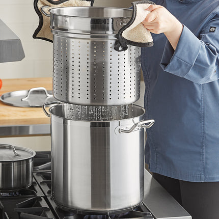 Bộ nồi luộc mì thép không gỉ đáy nhôm Vigor SS1 Series 18,9 lít