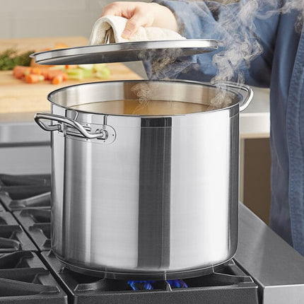 Nồi nấu súp cỡ lớn thép không gỉ đáy nhôm Vigor SS1 Series 18,9 lít, kèm nắp