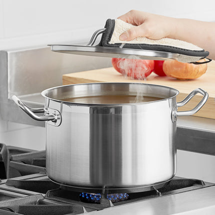 Nồi nấu nước dùng inox đáy ốp nhôm hạng nặng Vigor SS1 Series 7,6 lít có nắp