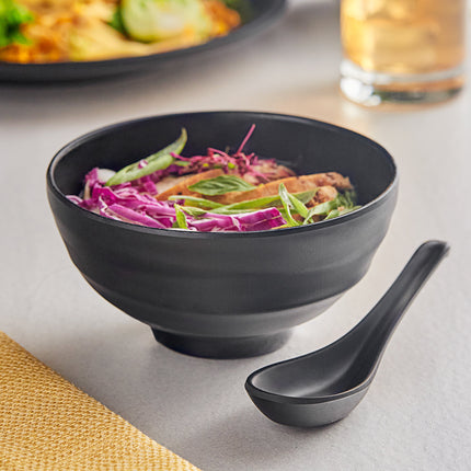 Tô melamine Acopa Izumi nhám đen 503 ml - Gói 12 cái