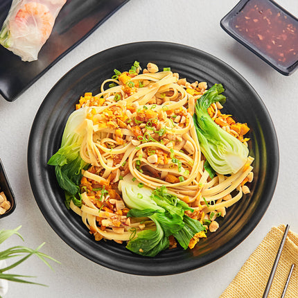 Đĩa coupe nhựa melamine đen mờ Acopa Izumi 27 cm - Gói 12 cái