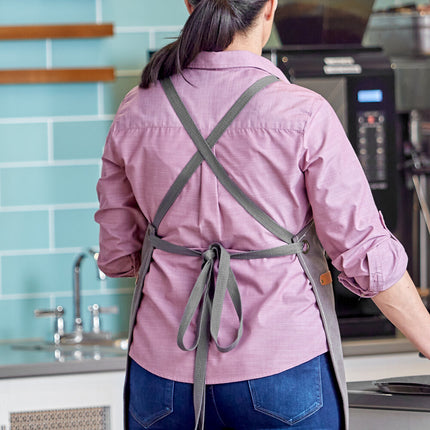 Dây tạp dề thay thế dây chéo lưng màu xám sỏi Acopa Hazleton Gói 2 cái