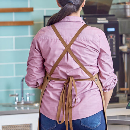 Dây tạp dề thay thế dây chéo lưng màu nâu mocha Acopa Hazleton Gói 2 cái