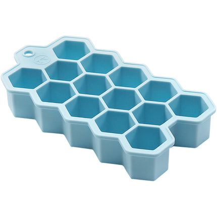 Khuôn đá silicone Outset B262 xanh dương 14 ngăn lục giác