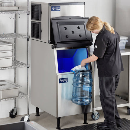 Máy làm đá viên nửa dạng module làm mát bằng gió kèm thùng chứa 125 kg Avantco Ice KMC-H-422-A 56 cm - 191 kg