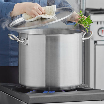 Nồi nấu súp cỡ lớn thép không gỉ đáy nhôm Vigor SS1 Series 30,3 lít, kèm nắp