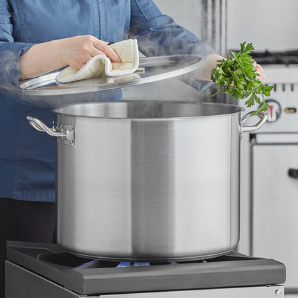 Nồi nấu súp cỡ lớn thép không gỉ đáy nhôm Vigor SS1 Series 37,9 lít, kèm nắp