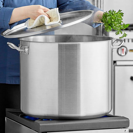 Nồi nấu súp cỡ lớn thép không gỉ đáy nhôm Vigor SS1 Series 56,8 lít, kèm nắp