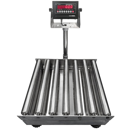 Cân bàn thép không gỉ Optima OP-915-RT-2424-500 227 kg mặt con lăn 61 x 61 cm
