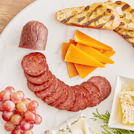 Xúc xích summer thịt nai phô mai cheddar Shaffer Venison Farms 170 g - Thùng 25 cái