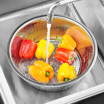 Rổ lọc kiểu Trung Hoa inox lỗ mịn Choice 11,4 lít
