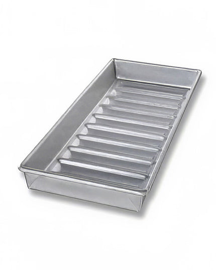 Khuôn Bánh Mì Hot Dog USA Pan Làm 10 Bánh 3.3 cm x 12.2 cm Thép Tráng Men AMERICOAT 26 ga (22100)
