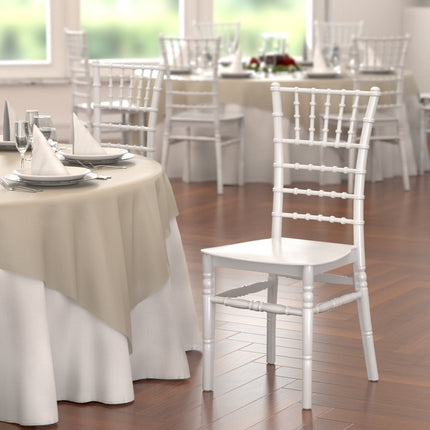Ghế tiệc Lancaster bàn & Seating trắng Resin ghế Chiavari