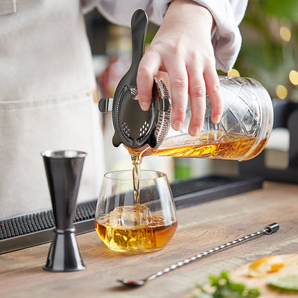 Bộ ly khuấy cocktail 4 món Acopa 739 ml với phụ kiện đen