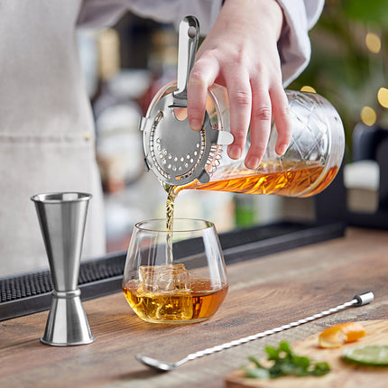 Bộ ly khuấy cocktail 4 món Acopa 739 ml với phụ kiện bạc