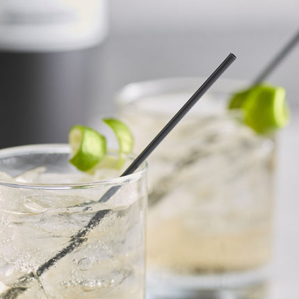 Ống hút cocktail PLA phân hủy đen EcoChoice 14,6 cm - Túi 1.000 cái