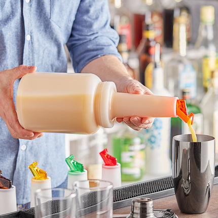 Bình chứa và rót Choice 1,9 lít Pour chai Orange Flip Top và nắp