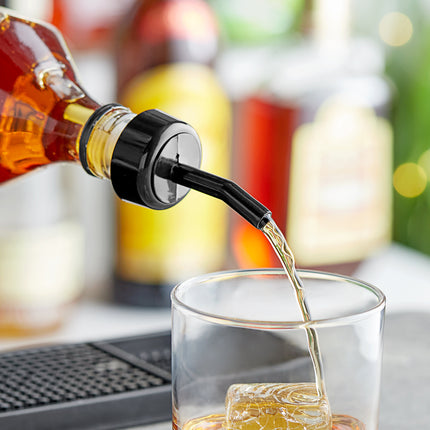 Vòi rót whisky Choice màu đen có vòng cổ - Gói 12 cái