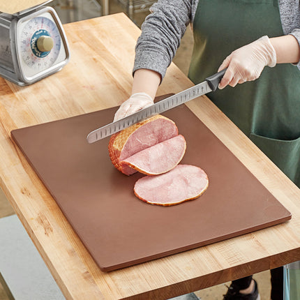 Thớt nhựa polyethylene nâu Choice 61 x 46 x 1,3 cm
