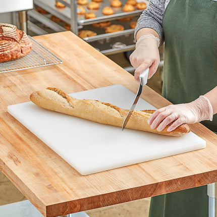 Thớt nhựa polyethylene trắng Choice 51 x 38 x 1,9 cm