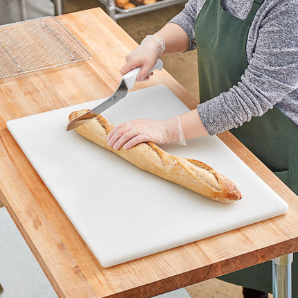 Thớt nhựa polyethylene trắng Choice 61 x 46 x 1,9 cm