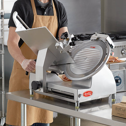 Máy thái thịt cấp bột thủ công Avantco SL713MAN 33 cm - 3/4 hp
