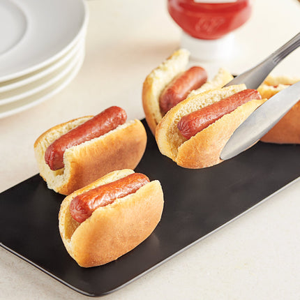 Thịt và hải sản Nathan's Famous 8,9 cm 43 g Beef Slider Franks với Buns - Thùng 48 cái