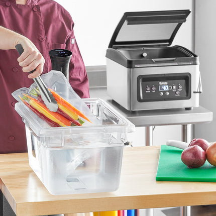 Bộ sous vide Galaxy gồm máy hút chân không, máy nấu tuần hoàn và bồn nước 19 lít