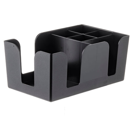 Hộp Đựng Quầy Bar Nhựa Tablecraft 101 6 Ngăn, Đen