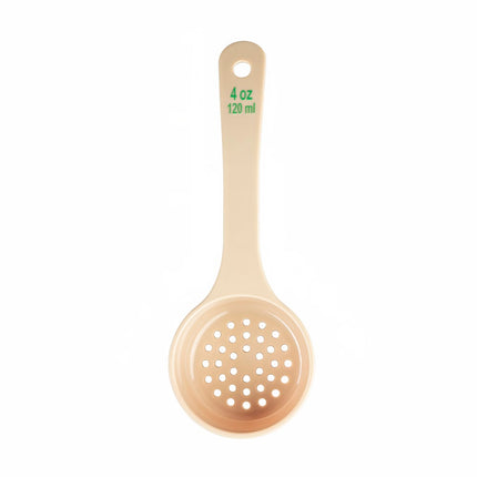 Thìa Chia Phần Có Lỗ Tablecraft 10651 118 ml Tay Cầm Ngắn - Polycarbonate, Màu Be