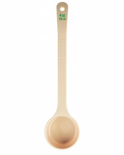Thìa Chia Phần Đặc Tablecraft 10652 118 ml Tay Cầm Dài Polycarbonate Màu Be