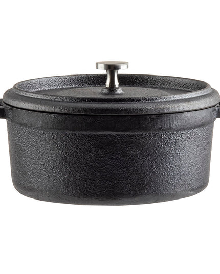 Nồi Gang Tablecraft 10168.1 lít Núm Thép Không Gỉ - Đen