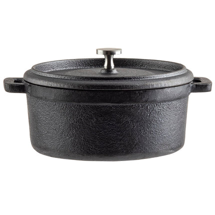 Nồi Gang Tablecraft 10168.1 lít Núm Thép Không Gỉ - Đen