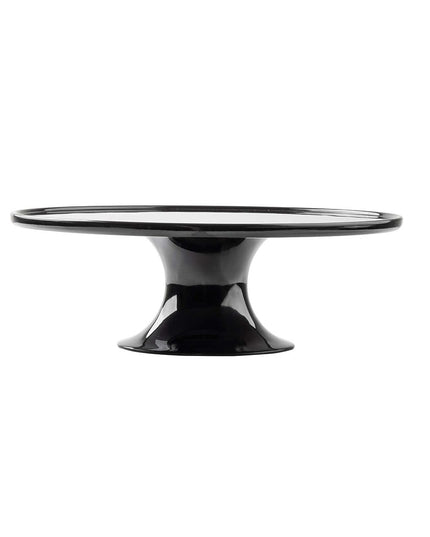 Đế Bánh Tròn Tablecraft 11490 29 cm - Cao 10 cm, Melamine, Đen