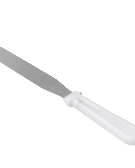 Phới Phết Trang Trí & Phết Kem Tablecraft 4208 20.3 cm Tay Cầm ABS Trắng, Lưỡi Thép Không Gỉ