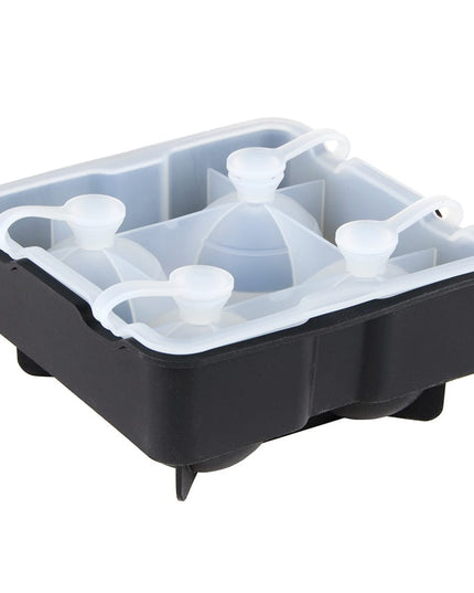 Khay Đá Hình Cầu Tablecraft BSRT2 4 Ngăn Silicon Đen