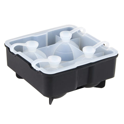 Khay Đá Hình Cầu Tablecraft BSRT2 4 Ngăn Silicon Đen