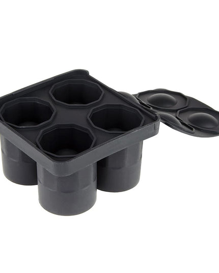 Khay Đá Hình Ly Shot Tablecraft BSST 4 Ngăn Silicon Đen
