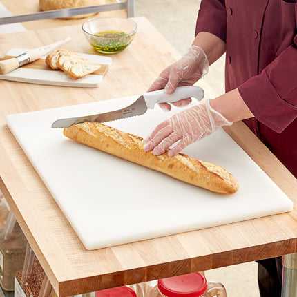 Thớt nhựa polyethylene trắng Choice 61 x 46 x 1,3 cm