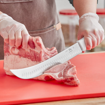 Dao cimeter lưỡi granton Choice 35,6 cm cán trắng