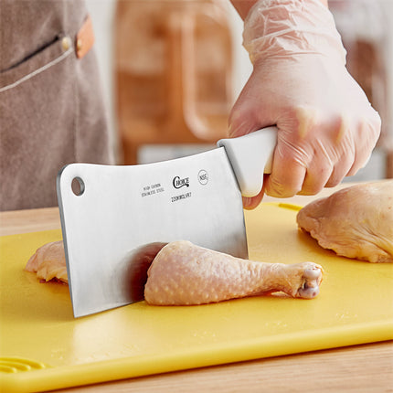 Dao chặt thịt thép không gỉ Choice cán trắng 18 cm