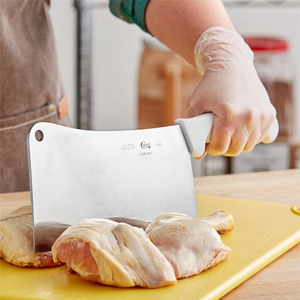 Dao chặt thịt thép không gỉ Choice cán trắng 25 cm