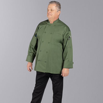 Áo đầu bếp tay dài nhẹ tùy chỉnh màu xanh biển Uncommon Chef Pulse 0706 unisex - 2X
