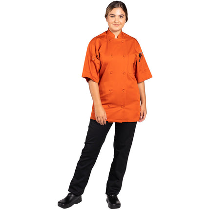Áo bếp unisex tay ngắn Uncommon Chef Resilience 0707 cam nhẹ, tùy chỉnh - size 2XL